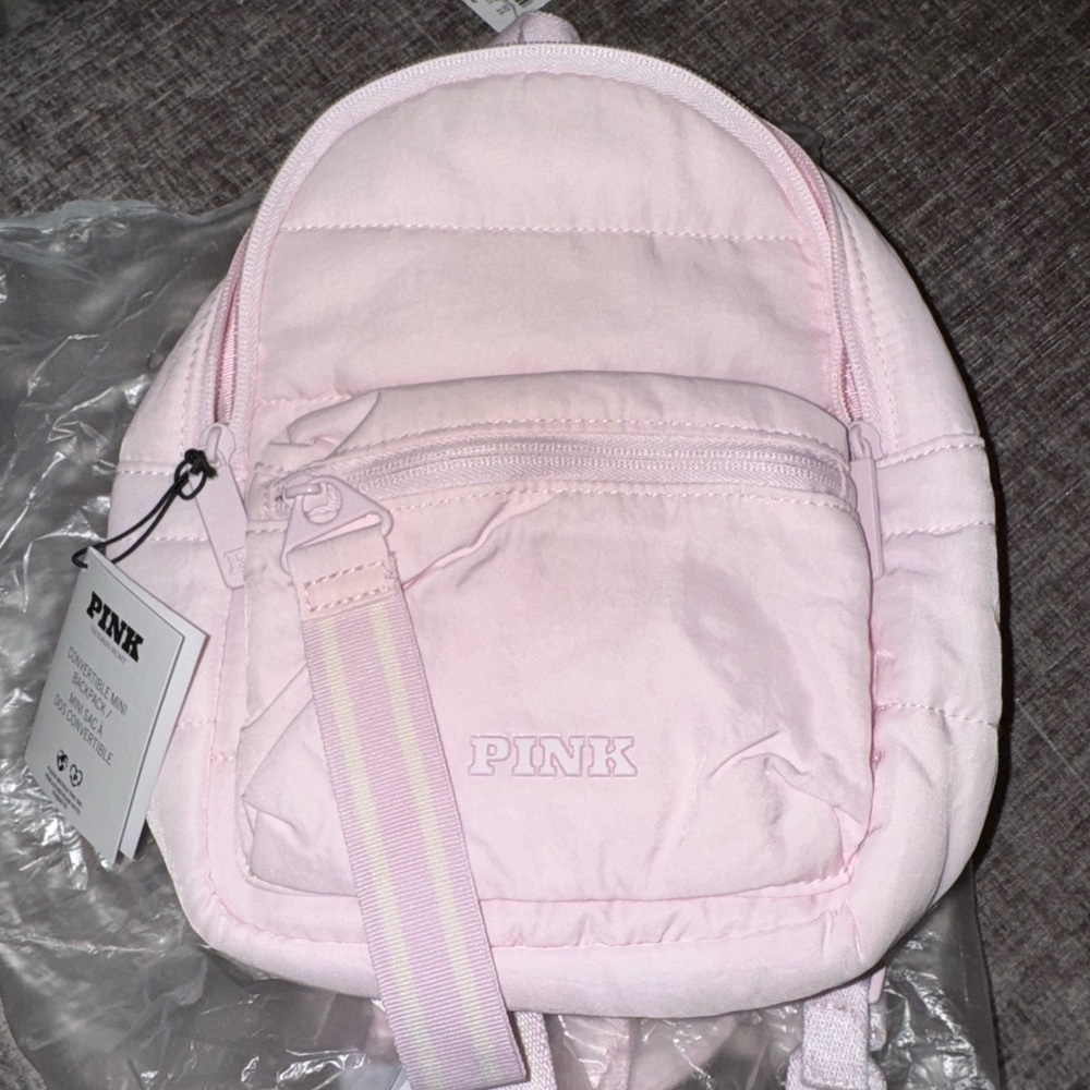 PINK Victoria's Secret Light Pink mini backpack